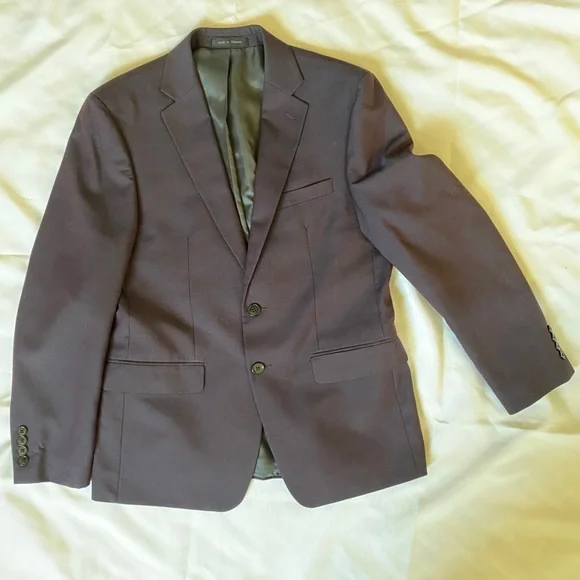 Calvin Klein suit blazer eggplant / Aubergine - Picture 8 of 14